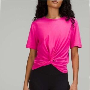 NWT Lululemon Crescent Tee - Sonic Pink